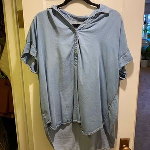 Gap denim blouse
